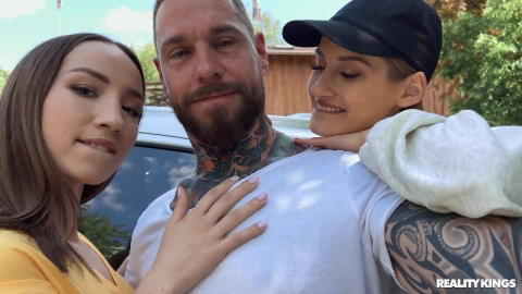 Tiffany Tatum - Tiffany Tatum And Kate Quinn Fucking In The Back Seat With Dean Van Damme! - photo 1 of 1