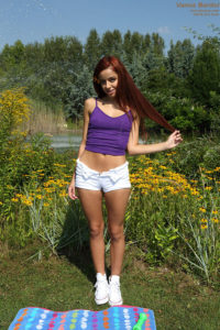 Vanna Bardot Stripping By The Pond!