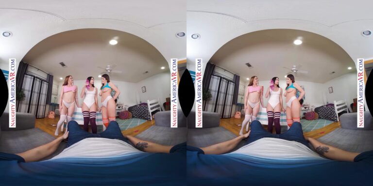 Alex Coal - Alex Coal And Kenzie Madison In A VR Group Sex Video! - photo 1 of 1