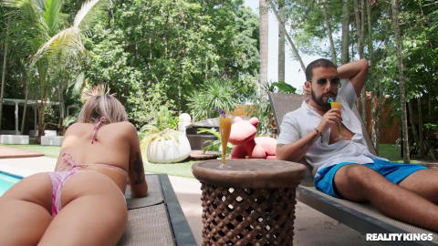 Chloe Temple - Kira Noir And Chloe Temple In String Bikinis Having Lesbian Sex! - photo 1 of 1