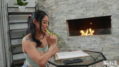 Vanessa Sky - Vanessa Sky Slides Her Red Panties Over And Takes Scott Nails Cock In Her Ass! - photo 1 of 1