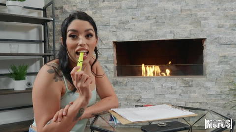 Vanessa Sky - Vanessa Sky Slides Her Red Panties Over And Takes Scott Nails Cock In Her Ass! - photo 1 of 1