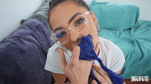 MJ Fresh - MJ Fresh Puts Her Panties In Her Mouth After Him Cum’s On Them! - photo 23 of 24