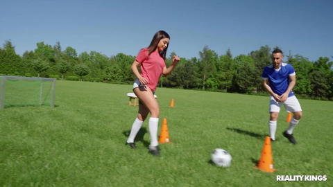 Martina Smeraldi - Martina Smeraldi On The Soccer Field Taking Raul Costa’s Cock In Her Ass! - photo 1 of 24