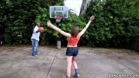 Brooklyn Chase - Brooklyn Chase Shooting Hoops And Sucking And Fucking A Black Monster Cock! - photo 1 of 1