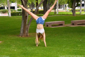 Angel Youngs Out Nude In A Park!