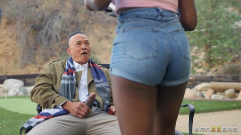 Ebony Mystique - Ebony Mystique Takes An Ass Fucking From An Older Guy! - photo 1 of 1