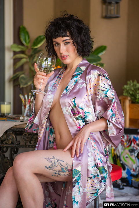 Olive Glass - Olive Glass Taking Off Her Pink Panties! - photo 1 of 1