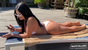 Mona Azar Teasing In A String Bikini Before Fucking For Got Filled!