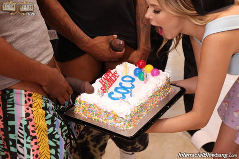 Coco Lovelock - Pictures From Coco Lovelock In Her Birthday Interracial Blow Bang! - photo 7 of 24