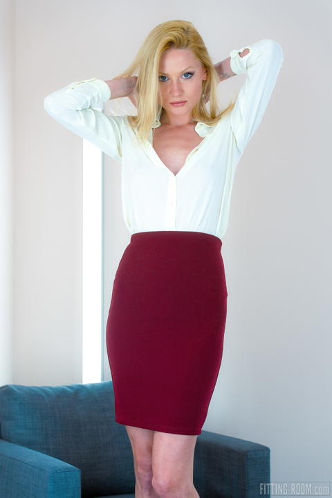 Fitting Room - Gerda Is Masturbating On A Chair! - photo 1 of 1
