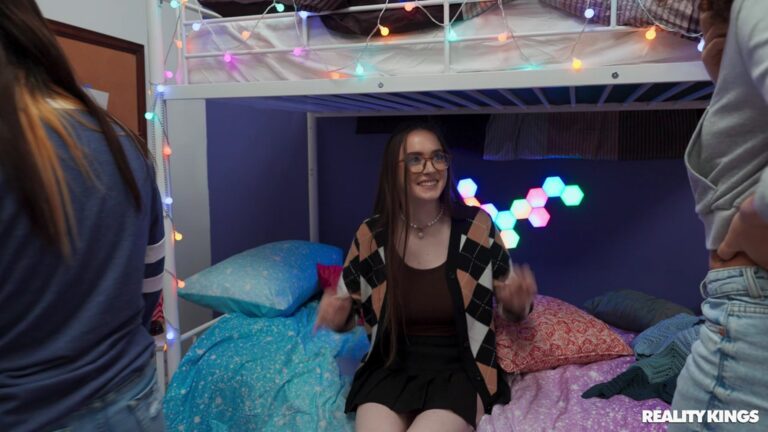 Violet Gems - Hazel Moore, Willow Ryder, Violet Gems, James Angel And Kai Jaxon’s Dorm Room Orgy! - photo 1 of 1