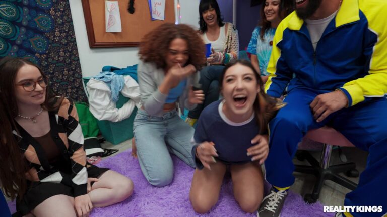 Violet Gems - Hazel Moore, Willow Ryder, Violet Gems, James Angel And Kai Jaxon’s Dorm Room Orgy! - photo 1 of 1