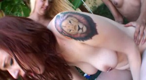 Phoenix Askani Is Down For An Pool Orgy!