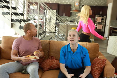 Bridgette B - Bridgette B Gets Her Two Friends To Stop Gaming And Start Fucking! - photo 5 of 24
