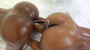 Imani Rose And Nyomi Banxxx Squirt Milk Out Of Their Asshole Onto Each Other!