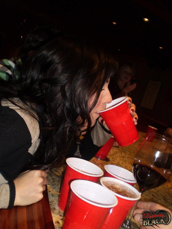 Dakota Black Drinking Dakota Black Gets Crazy In Candid Party Fun!