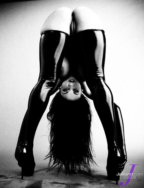 Audrey Bitoni - Audrey Bitoni Goes Goth In Black And White! - photo 1 of 1