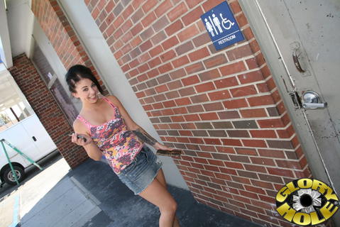Madelyn Monroe - Madelyn Monroe As A Brunette Sucking And Fucking A BBC At A Glory Hole! - photo 3 of 24