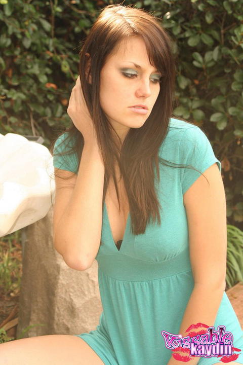 Kissable Kaydin - Kissable Kaydin Takes Her Bra And Panties While Outside! - photo 1 of 1