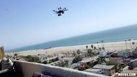 Jennifer White - A Drone Gives Us A View Of Jennifer White Fucking On A Roof Top! - photo 10 of 25