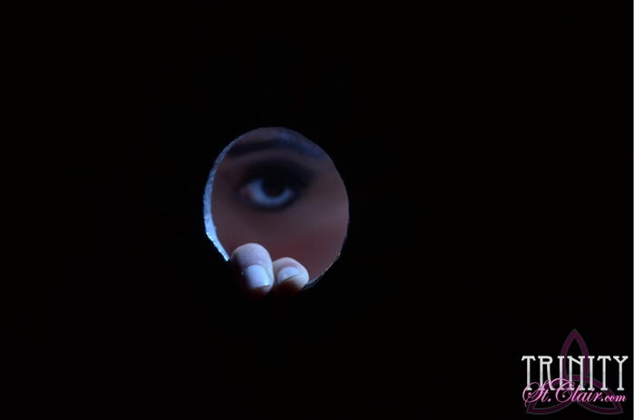 Trinity St Clair Peeking Trinity St. Clair On A Date With The Glory Hole!