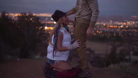 AJ Applegate - AJ Applegate Blowing With A View Of LA Before Doing Anal! - photo 1 of 1