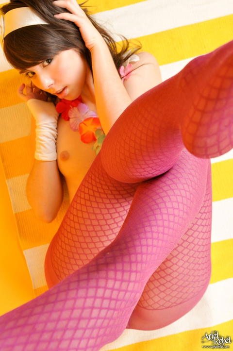 Ariel Rebel - Ariel Rebel In Her Sexy Pink Pantyhose! - photo 1 of 1