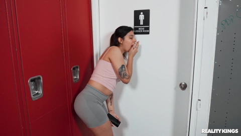 Reality Kings - Evie Christian In The Mens Locker Room Taking Kai Jaxon’s Cock In Her Ass! - photo 1 of 1