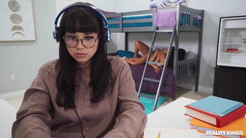 Reality Kings - Destiny Mira Is Fucking Dan Damage In Front Of Her Roommate! - photo 16 of 24