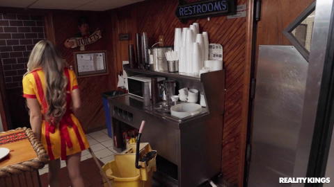 Reality Kings - MacKenzie Mace Is Fucking GI Joey In A Public Restroom! - photo 1 of 1