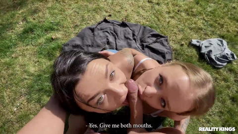 Reality Kings - Erica Black, Alexa Flexy Threesome Sex In The Woods With Devils Kos! - photo 11 of 24