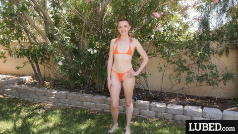 Lubed - Gracey Fox Lubed Up For A Cream Pie And Facial From Brock Cooper! - photo 1 of 1