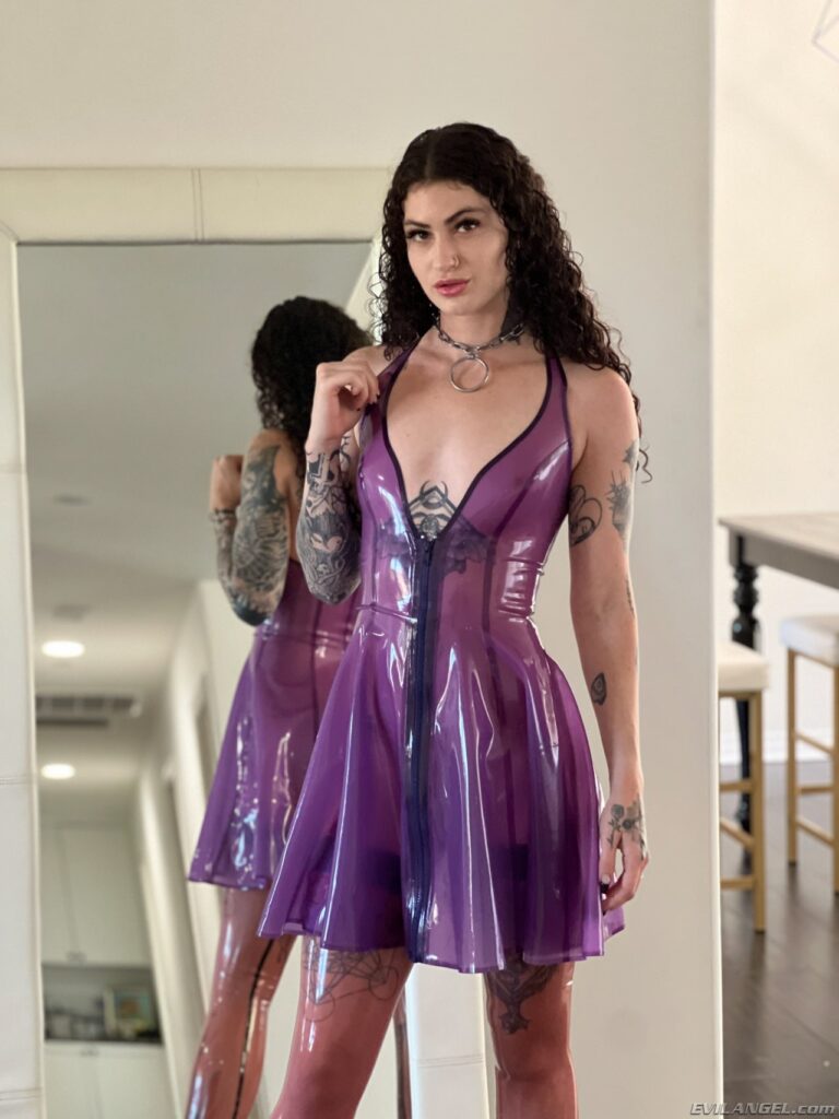 Evil Angel - Lydia Black In Her Purple Latex Ass Fucked By Mick Blue! - photo 1 of 1