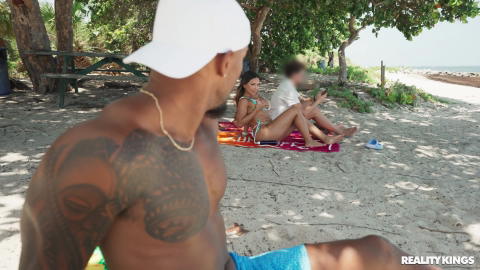 Brandy Salazar - Brandy Salazar In A String Bikini At The Beach Flashes All Of Her Curves To  Dickdealer Don! - photo 1 of 1