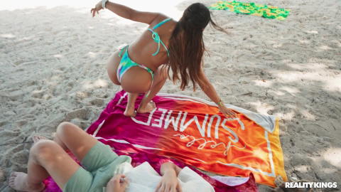 Brandy Salazar - Brandy Salazar In A String Bikini At The Beach Flashes All Of Her Curves To Dickdealer Don! - photo 24 of 24