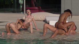 Lia Lin, Tiffany Tatum, Nata Ocean Group Sex Video!