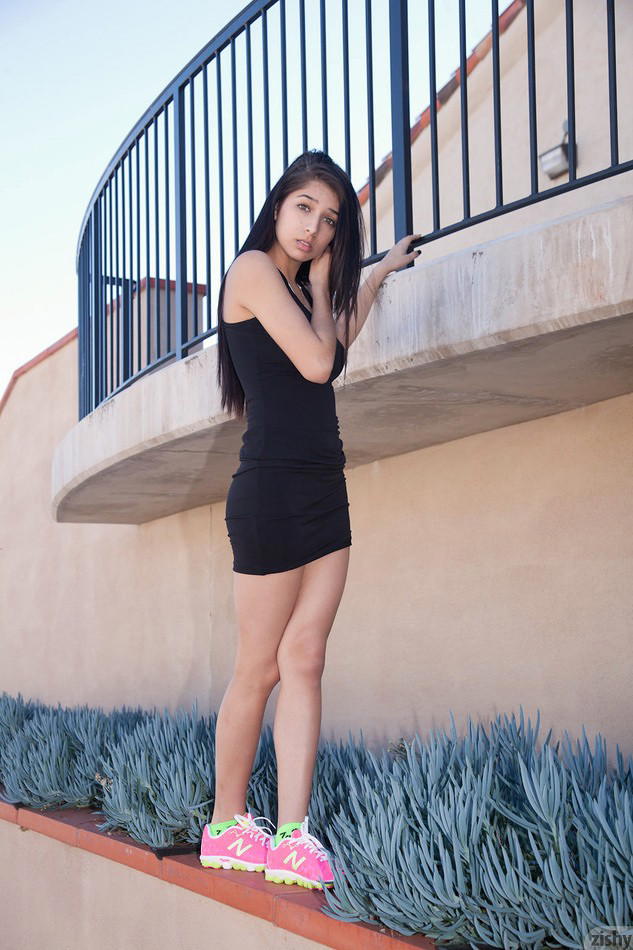 Megan Salinas Takes A Sexy Tour Of A College Campus!