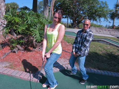 Nikki Lavay - Nikki Lavay Goes From Putt Putt Golf To Sucking And Fucking! - photo 1 of 1