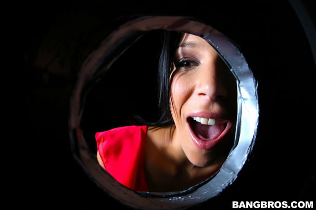 Ava Cash Takes A Visit To The Glory Hole!