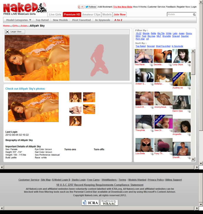 Alliyah Sky Naked Live Webcam