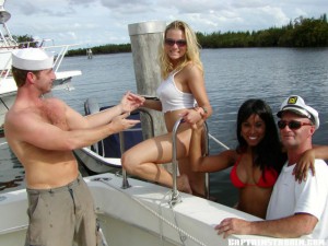 Kate Frost On A Boat For A Threesome!