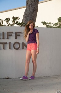 Marley Kunis Shows You Her Very Tight Purple Panties!