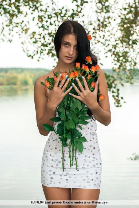 Femjoy - Pamela Posing Out By A Lake Just Looking Gorgeous! - photo 1 of 1