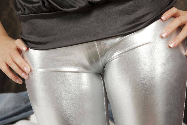 Destiny Moody Sexy Silver Pants Are A Sight To Be Seen!