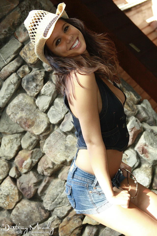 Destiny Moody Shows You Just How Hot Booty Shorts And A Cowgirl Hat Can Be!