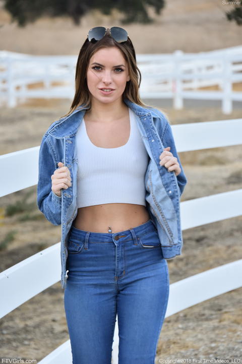 FTV Girls - FTV Girl Summer Flashing Her Small Tits Outdoors! - photo 1 of 1