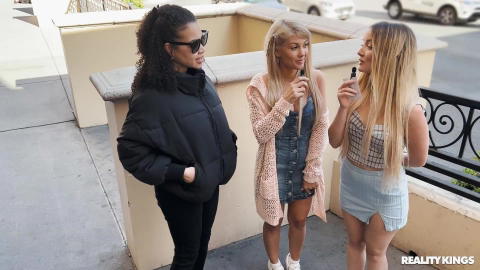 Kayla Kayden - Kayla Kayden, Arabelle Raphael And Maria Kazi Lesbian Strap On Sex! - photo 8 of 24