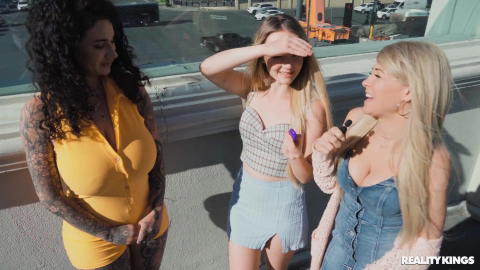 Kayla Kayden - Kayla Kayden, Arabelle Raphael And Maria Kazi Lesbian Strap On Sex! - photo 9 of 24