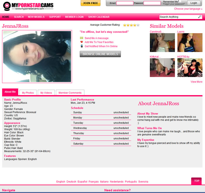 Jenna J Ross Live